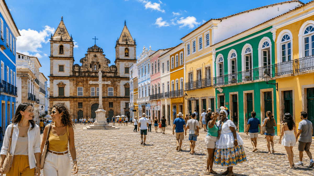 Panoramic view illustrating experiences and things to do in Salvador, Bahia.