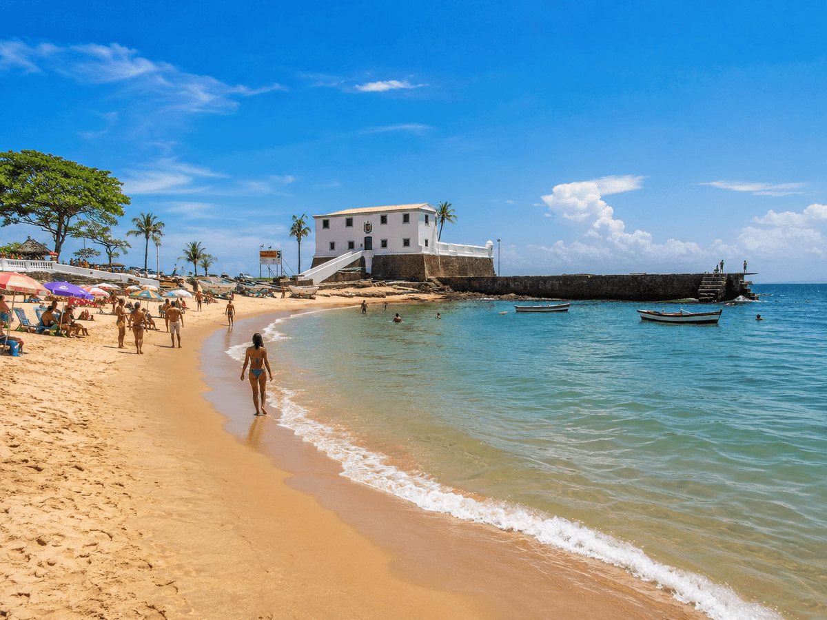 Playa de Porto da Barra en Salvador